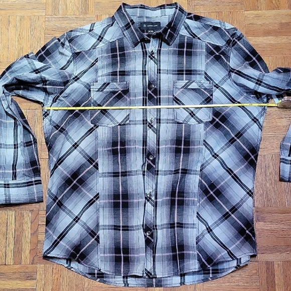 INC International Concepts Plaid Casual Button Down Shirt SIZE XXL Nwt - Picture 3 of 8